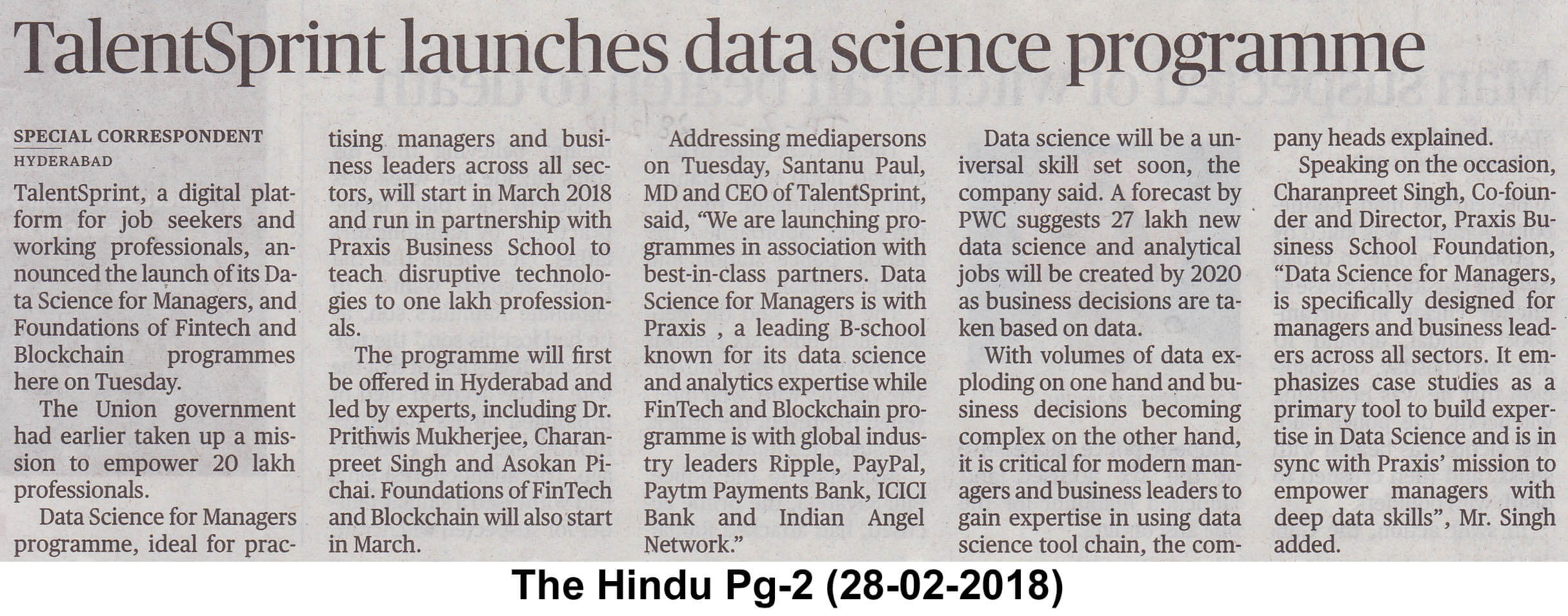 A Course For Tech Professionals