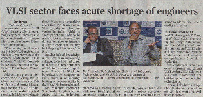 VLSI sector faces acute shortage of engineers